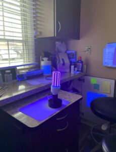 uv light dental office decontamination 