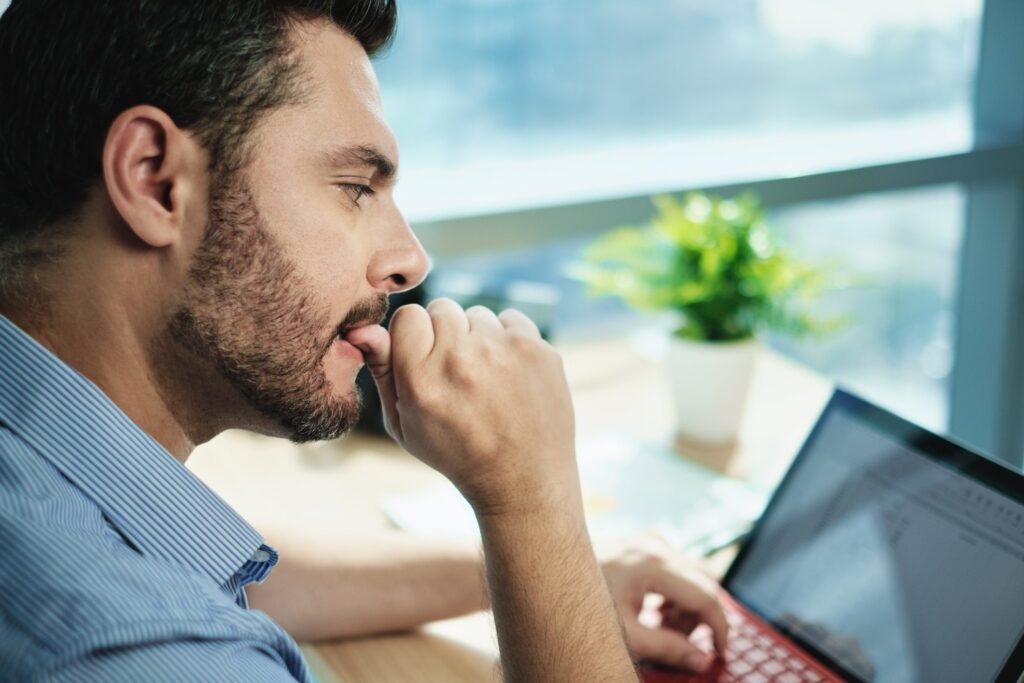 dentist Morristown NJ biting nails