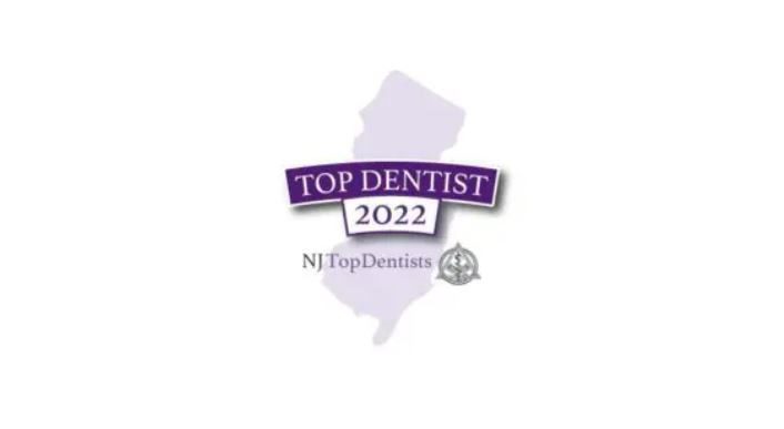 NJ Top Dentist 2022 award in Morristown New Jersey